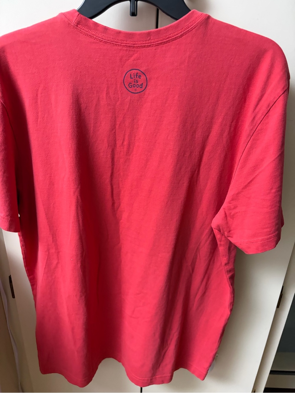 Life Is Good Red Graphic Tee with Dark Print - Picture 4 of 5